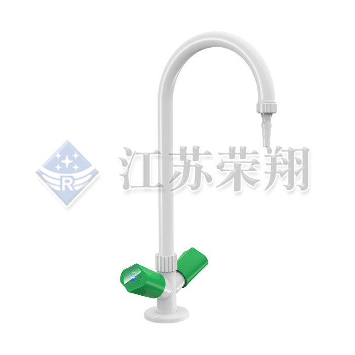 Single-port hot and cold water faucet grey